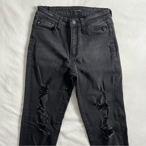 Kancan black distressed skinny jeans (26)